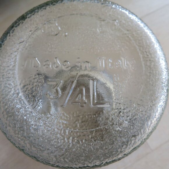 Hermetic Clear Glass Canister Jar 3/4L With Rubber Seal & Wire Hinged Lid Italy - Picture 9 of 15